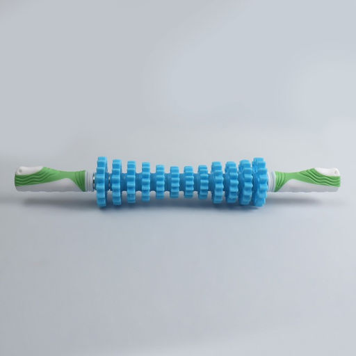 Массажёр «Скалка», универсальный, 12 колёс, d=7×45 см, МИКС