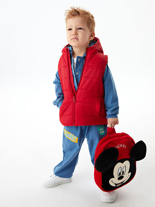 Beli Lastikli Bask?l? Erkek Bebek E?ofman Alt - Waikiki фото 2