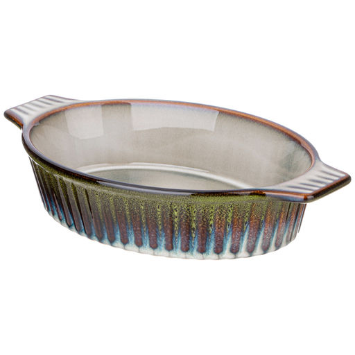 ФОРМА ДЛЯ ЗАПЕКАНИЯ ОВАЛЬНАЯ REACTIVE GREEN 31*19*6,5 СМ - Agness фото 3