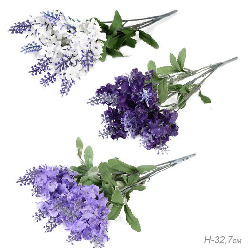 Цветок искусственный Лаванда 33 см / SY847 /уп 2/300/1200/ - Галеонтрейд фото 5