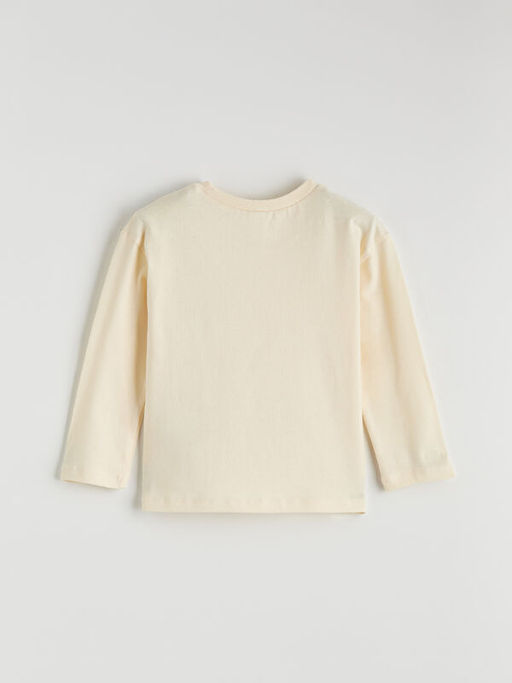 Bisiklet Yaka Bask?l? K?z ?ocuk Ti??rt