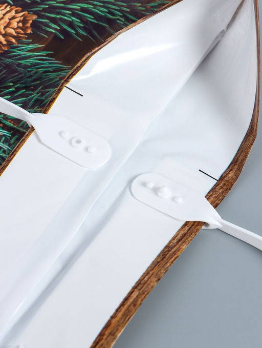 Цена за 10 шт. Пакет новогодний «Домашнее тепло», полиэтиленовый с пластиковой ручкой, 37×34 см