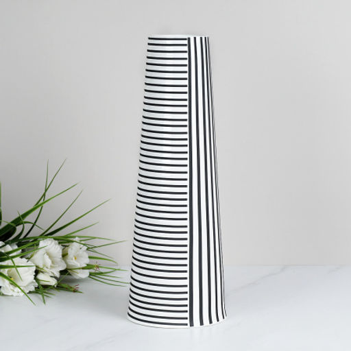 Ваза 43 см черно-белая / WRF-150 /уп 6/ - ГалеонТрейд фото 2