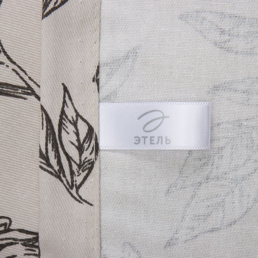 Скатерть «Этель» Black flowers, 149×110 см, 100% хлопок, саржа 190 г/м²