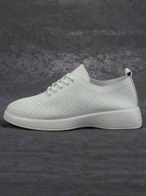 03-YD8-3D LT. GREEN Полуботинки женские (натуральная кожа) - Фабричный китай фото 7