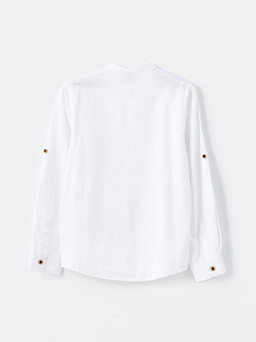 Hakim Yaka Basic Uzun Kollu Erkek ?ocuk G?mlek