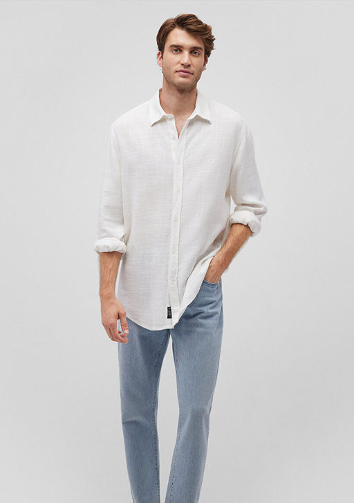 Beyaz Gomlek - Mavi фото 2