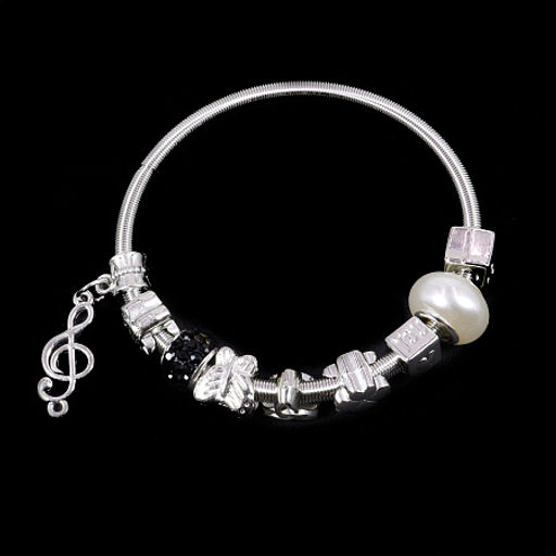 Браслет Пандора Шамбала и жемчужина с символами благополучия металл