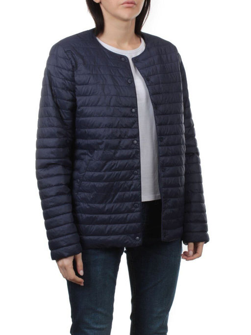 K-527 DK. BLUE Куртка демисезонная стеганая женская (70 гр. холлофайбер) - Fashion фото 6