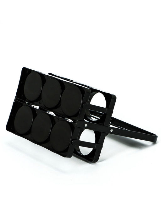 Переноска, подставка для 6 бутылок, 33 х 27,2 х 18 см, внутренний диаметр 7,8 см, черный - Simaland фото 5