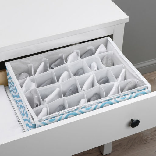 Органайзер для хранения белья Доляна Лагуна, 24 ячейки, с прозрачной крышкой, 383010 см, бирюзовый фото 10