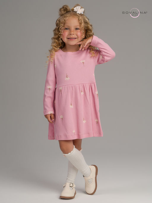 Платье Элла астра на пудре