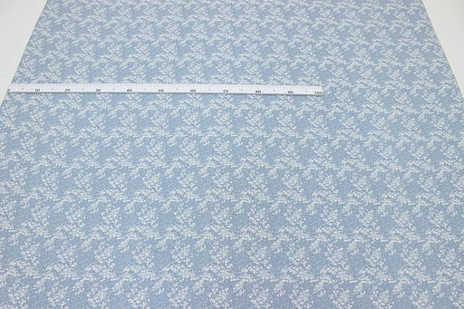 Штапель Хрупкая нежность цв.серо-голубая дымка, ш.1.45м, вискоза-100%, 120гр/м.кв - Купава фото 10