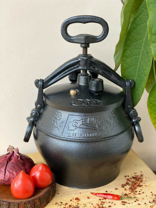 Казан (скороварка) 8,0 л Афганский, черный с боковыми ручками