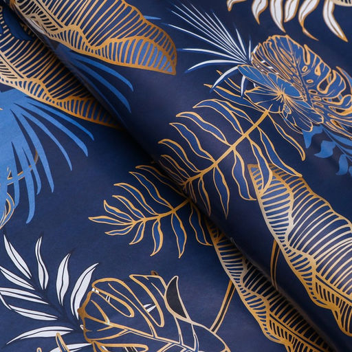 Цена за 10 шт. Бумага упаковочная глянцевая двусторонняя Тропики, 100 х 70 см - UPAK LAND фото 2