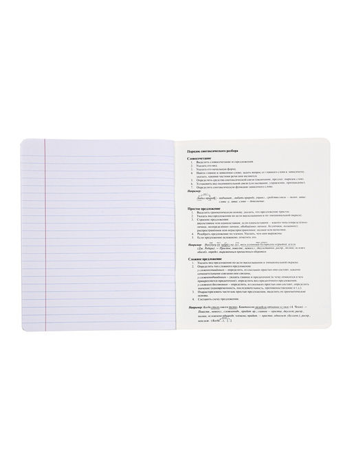 Комплект 12 предметных тетрадей 48 листов, справочная информация, 60 г, Пастель