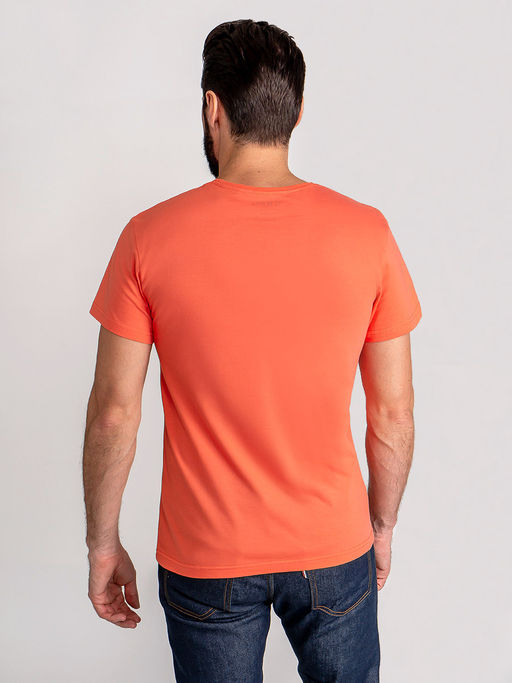 Футболка мужская короткий рукав GREG G145-RD-9012 (коралл)  фото 5