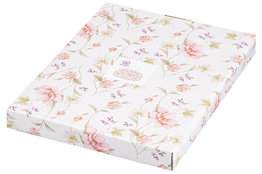 Блюдо д/шашлыка 28*20,5*2,5 см "Диана" с соусницей, фарфор, NEW BONE CHINA