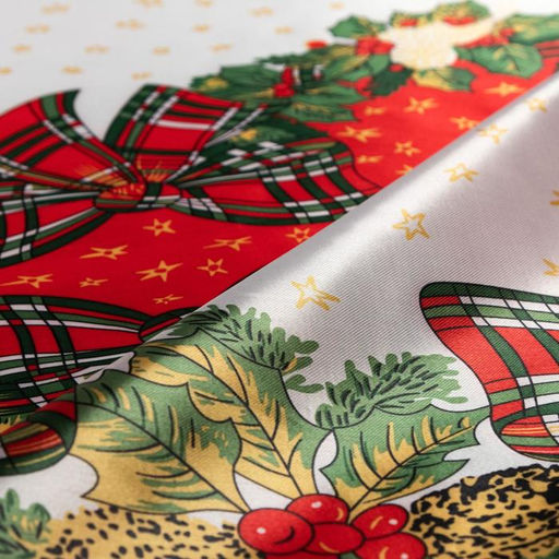 Скатерть новогодняя Доляна Счастливого Нового года 145*260 +/- 2 см, 100% п/э  фото 5