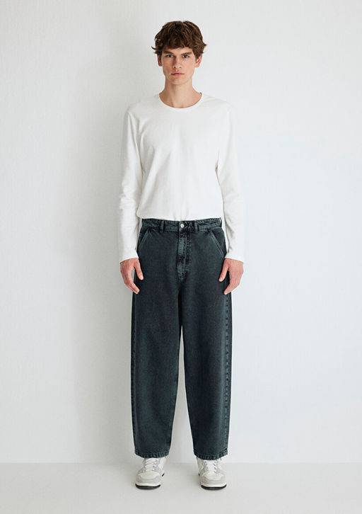 Bern MV91 Street Puslu Vintage Antrasit Jean Pantolon - Mavi фото 4