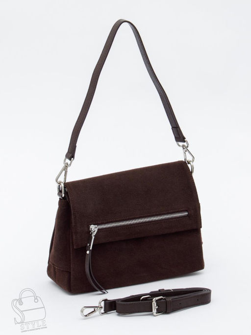 Сумка женская кожаная 8273-2PEF coffee Polina&Eiterou