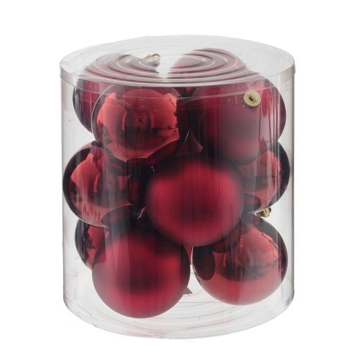 Набор из 12шт Украшение новогоднее "Шар", D 8 см, L8 W8 H9 см