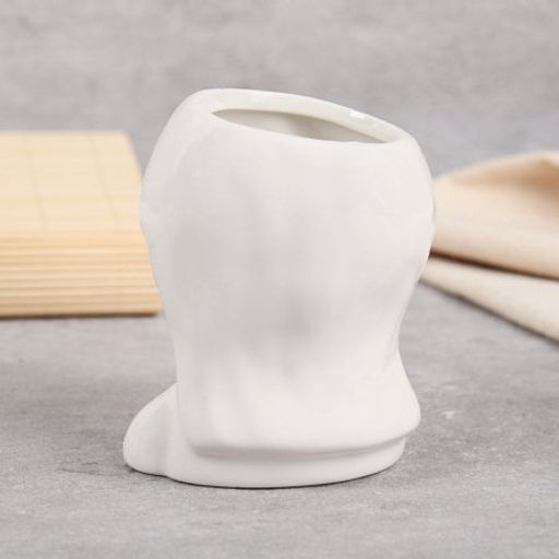 Кашпо 8х7x11 см Спящяя девочка / WN13 /уп 100/ белое - Галеонтрейд фото 4