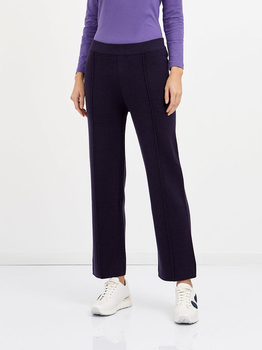 брюки женские прямого кроя в фиолетовом цвете - Glenfield фото 3