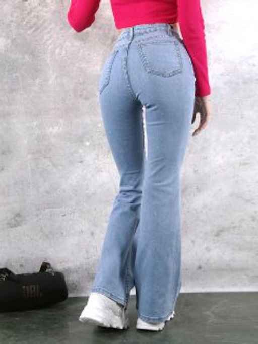 Джинсы женские клеш 1403 Уценка, Артикул: 89269 - Liketon фото 3