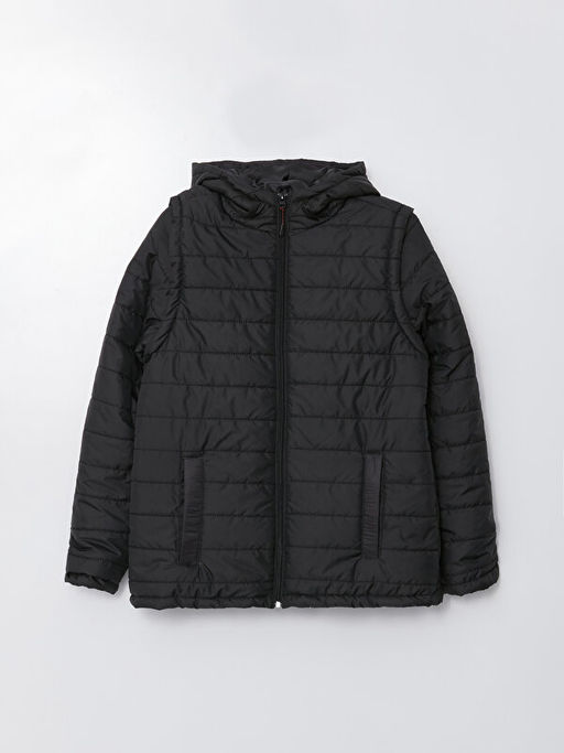 Kap??onlu D?z Uzun Kollu Kad?n ?i?me Mont - Waikiki фото 3