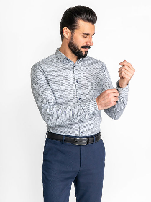 Сорочка мужская длинный рукав GREG 323/131/2121/Z/1p  фото 8