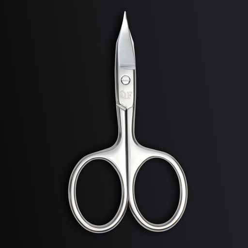 Ножницы маникюрные «Premium», загнутые, широкие, заострённые, 9.5 см, на блистере