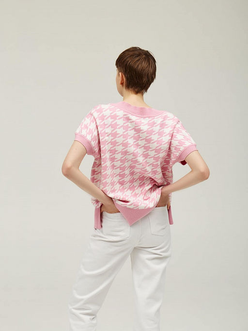 Жилет с орнаментом гусиные лапки - Incity фото 3