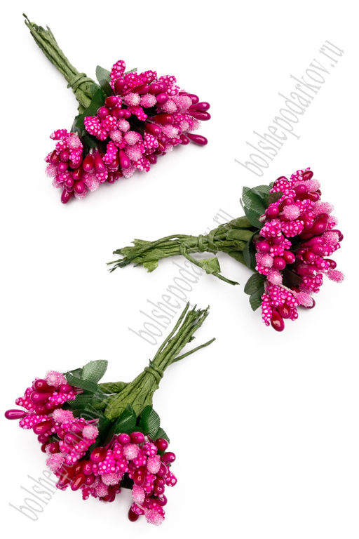 Тычинки с сахарными вставками (144 шт) SF-2276, фукси