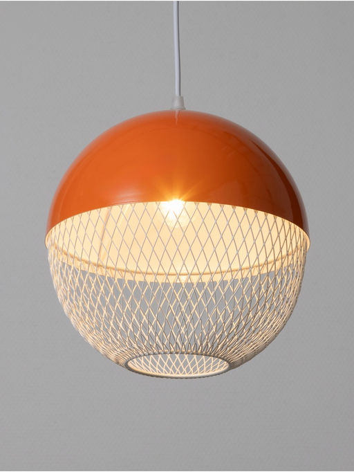 Светильник потолочный BayerLux Lina, 1×40 Вт, Е27, неон-оранжевый, 26×26×32 см