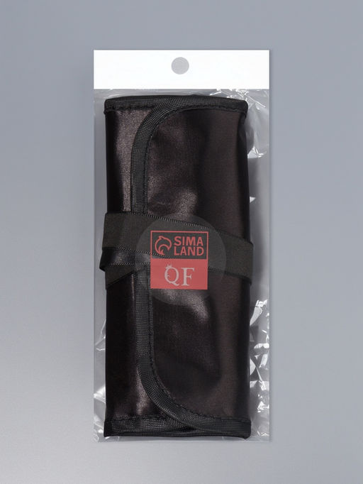 Набор кистей для макияжа SMOKY, 7 шт., чехол на завязках, чёрный