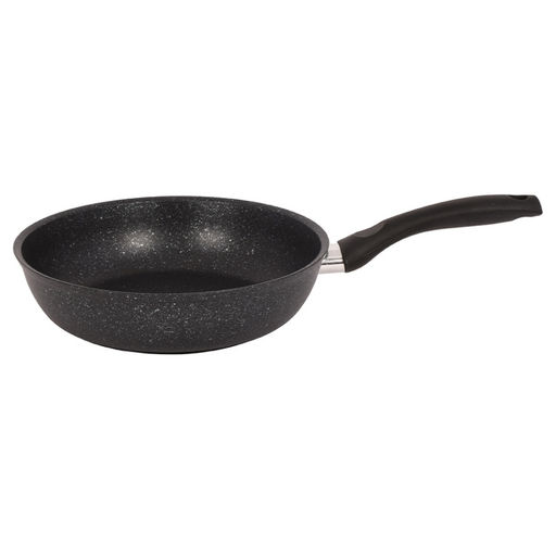 Сковорода алюмин. 260/60мм с ручкой (АП) темный мрамор (смт262а) (Кукмара)