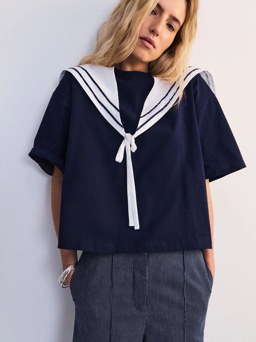 Футболка с шарфом женская / Zarina