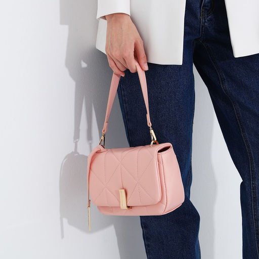 Сумка-мессенджер на магнитах, цвет розовый - Simaland фото 8