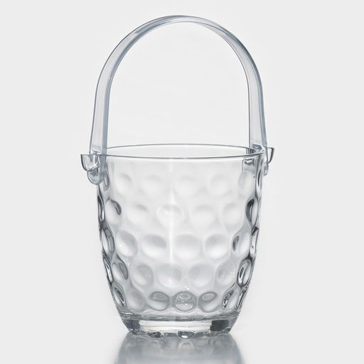 Ведро для льда «Верона», 700 мл, с щипцами, стекло, прозрачное