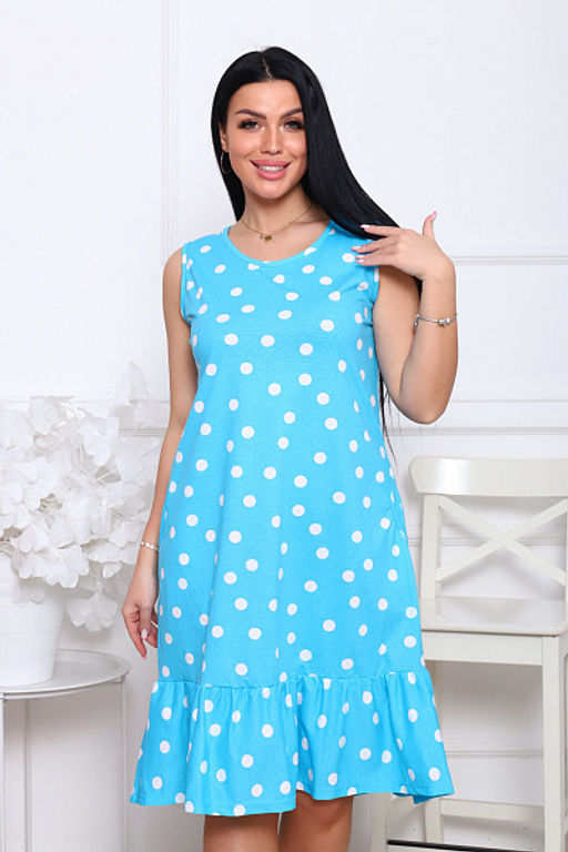 Сарафан с карманами, бирюза (905-2) - Плиона фото 10