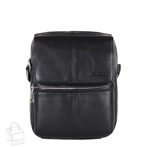 Сумка мужская кожаная 2082BSH black Heanbag