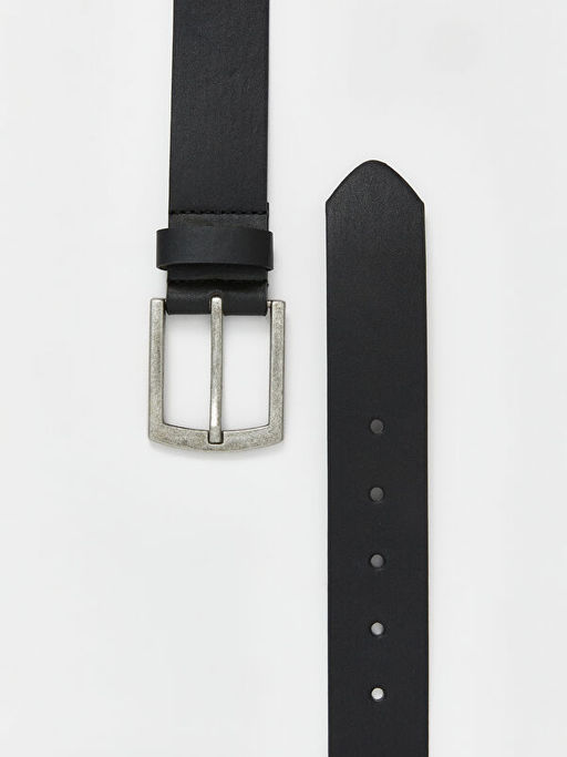 Deri G?r?n?ml? Erkek Kemer