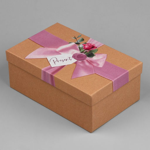 Коробка прямоугольная Present, 22 х 14 х 8.5 см - Дарите счастье фото 2
