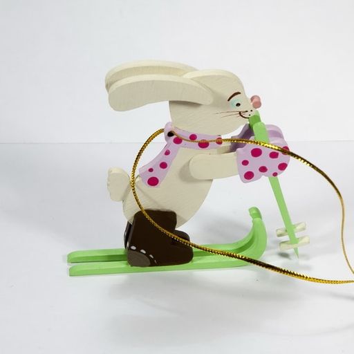 Елочные игрушки - Зайчик на лыжах 540-1 - Idh фото 4