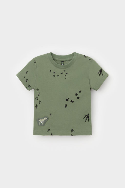 Crockid _ КР 302699/папоротник,следы динозавра к538 фуфайка (футболка) д/мал яс  фото 2