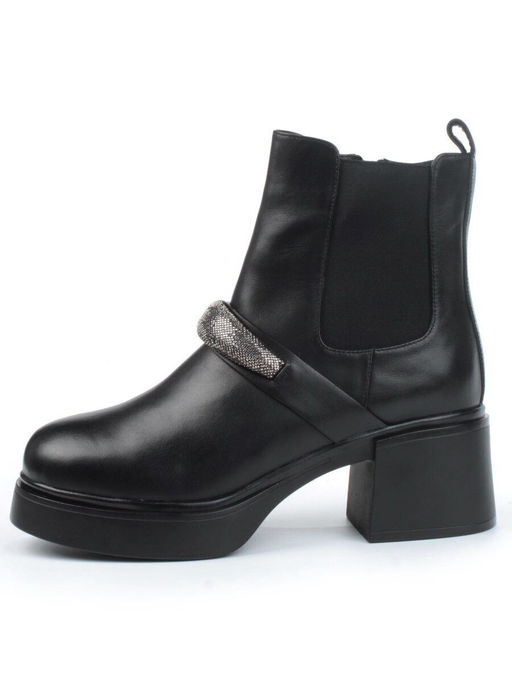 04-M904 987-31M-1 BLACK Ботинки зимние женские (натуральная кожа, натуральный мех) - Фабричный китай фото 16