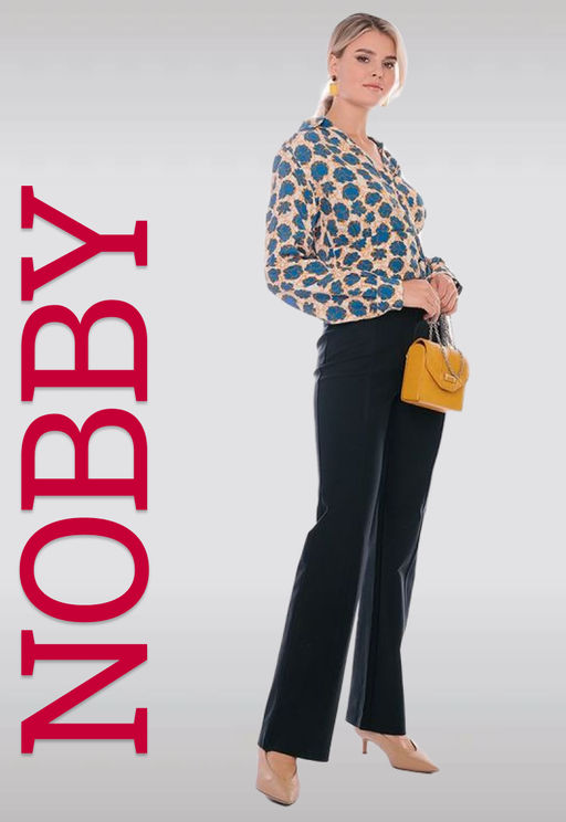 NOBBY, Женские брюки 141-207 (синий трикотаж)  фото 6