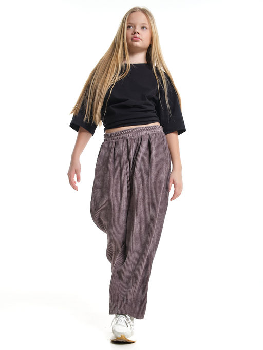 Брюки вельветовые для девочки 22-7614 бежевый - Mini maxi фото 22