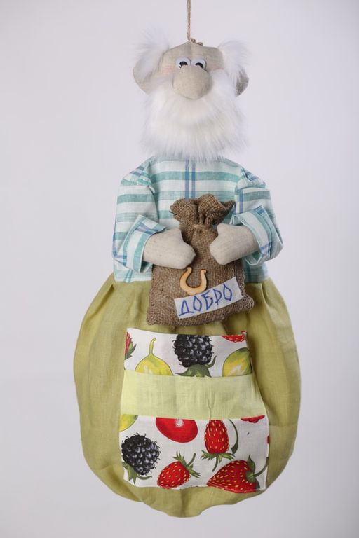 100% лен.сувенир(пакетница) Баба-Яга - Новый лен фото 16